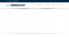 Desktop Screenshot of mankeplast.de